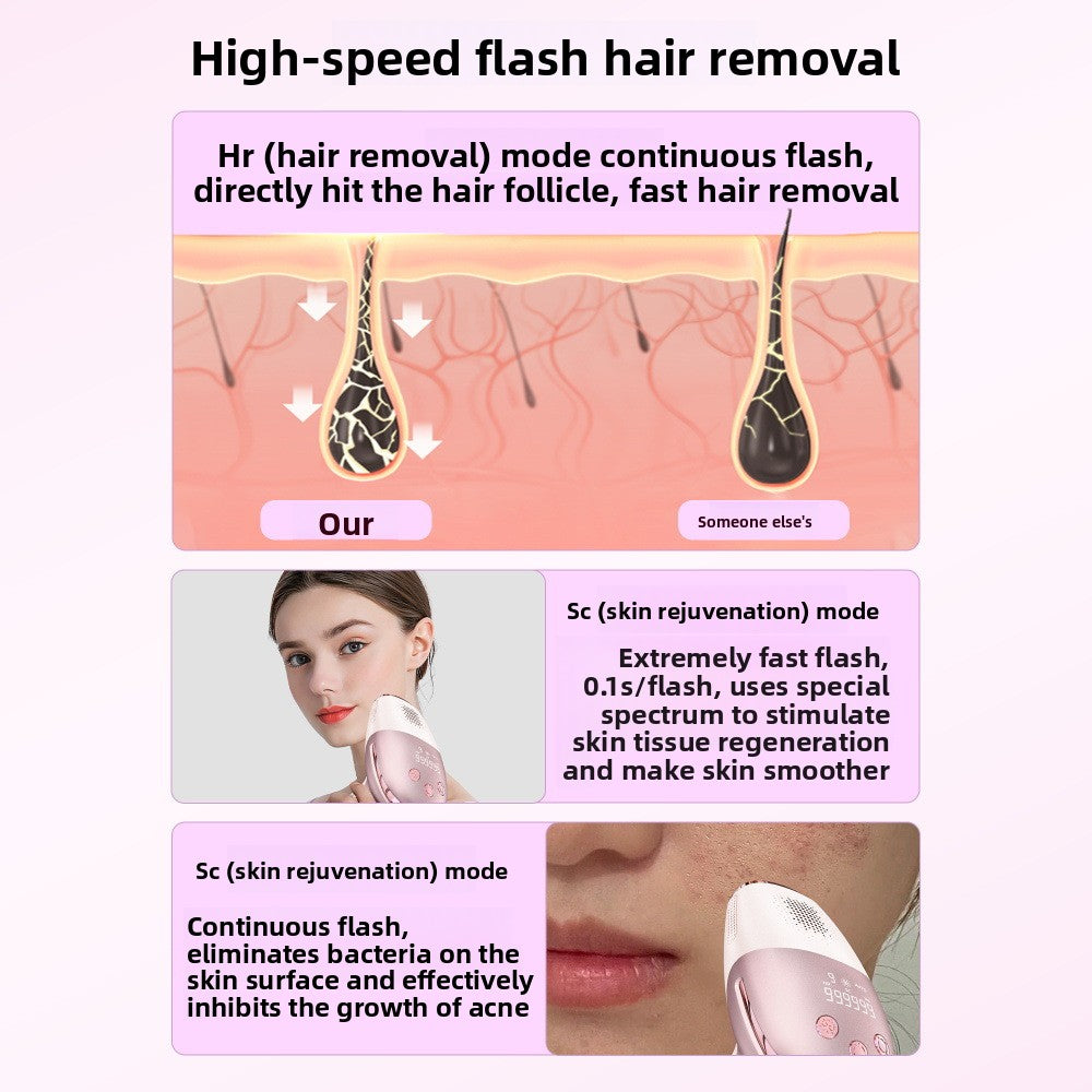 Laser Ice-Point Hair Removal Device