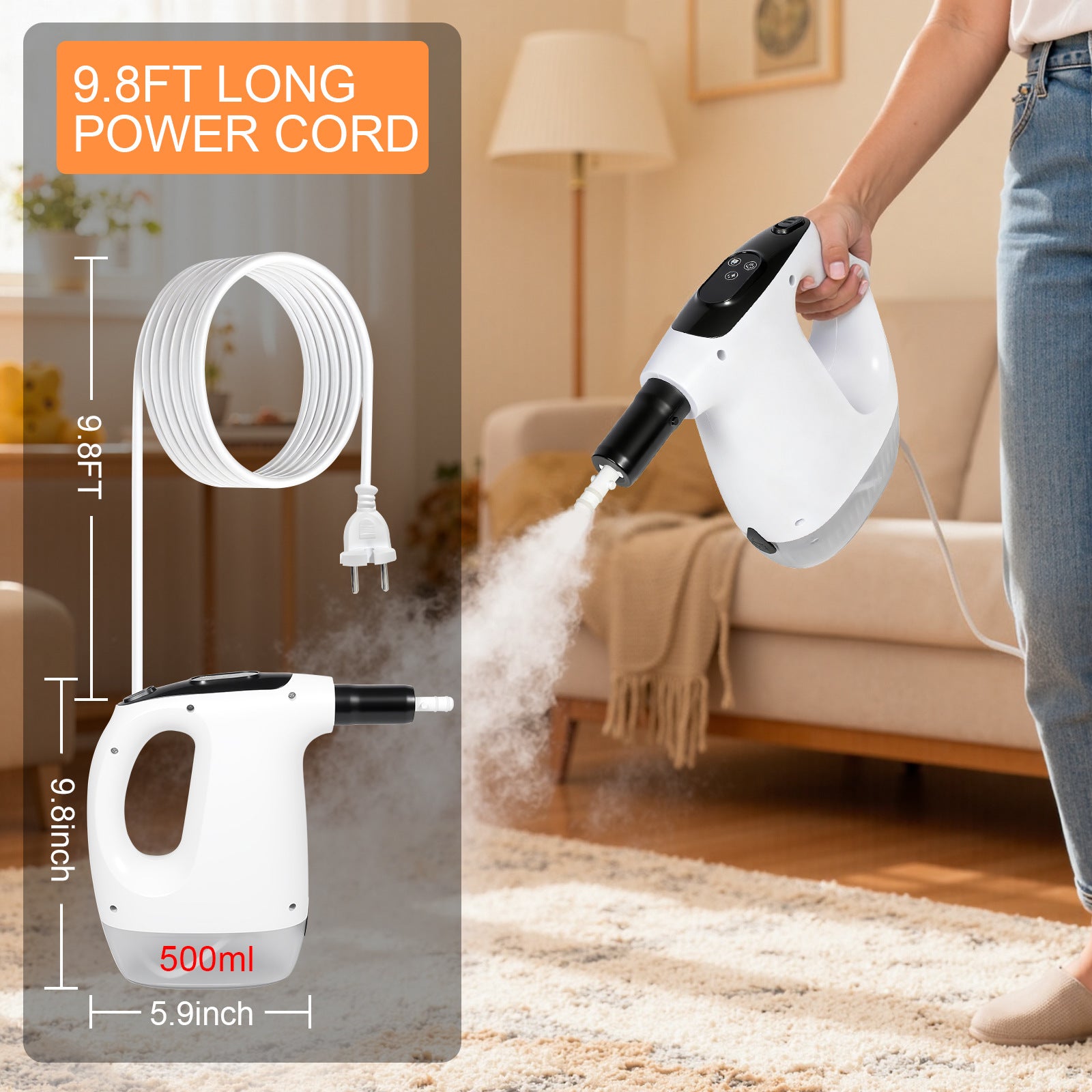 Handheld Steam Mop Multi-Functional High Temperature Cleaner