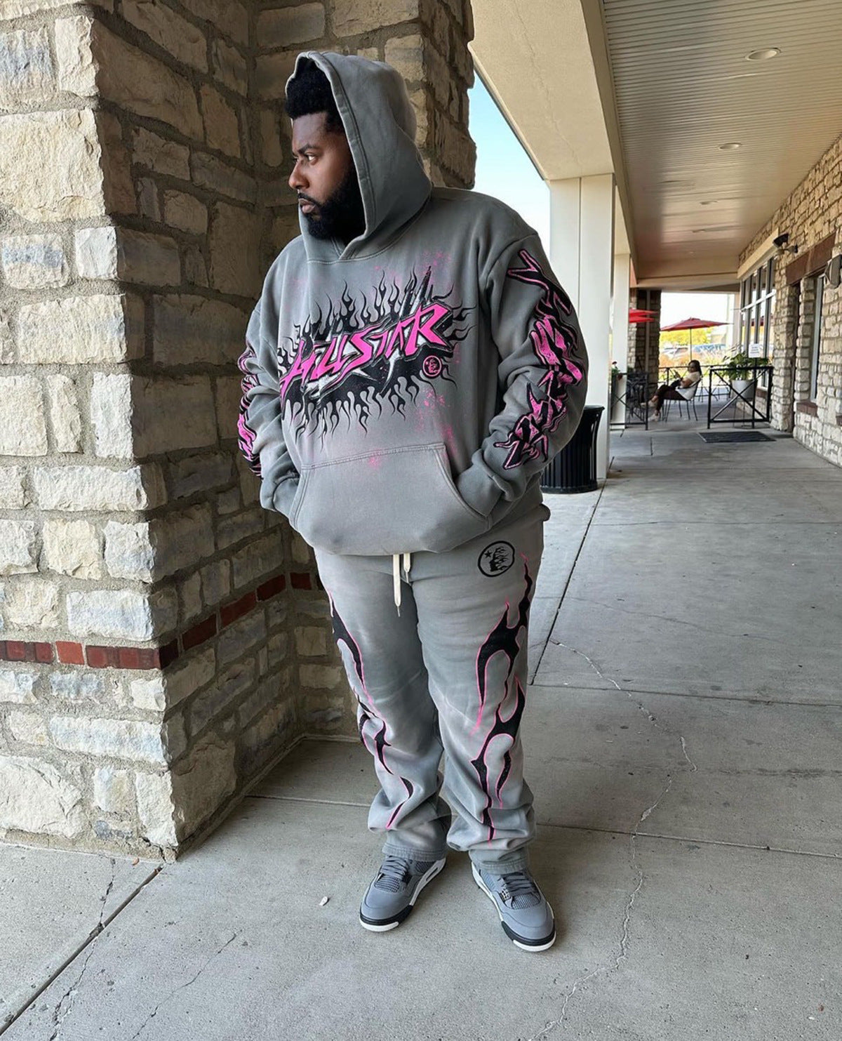 Retro-loose Hooded Sweatshirt