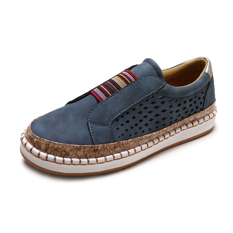 Retro Women Flat Slip-On Shoes