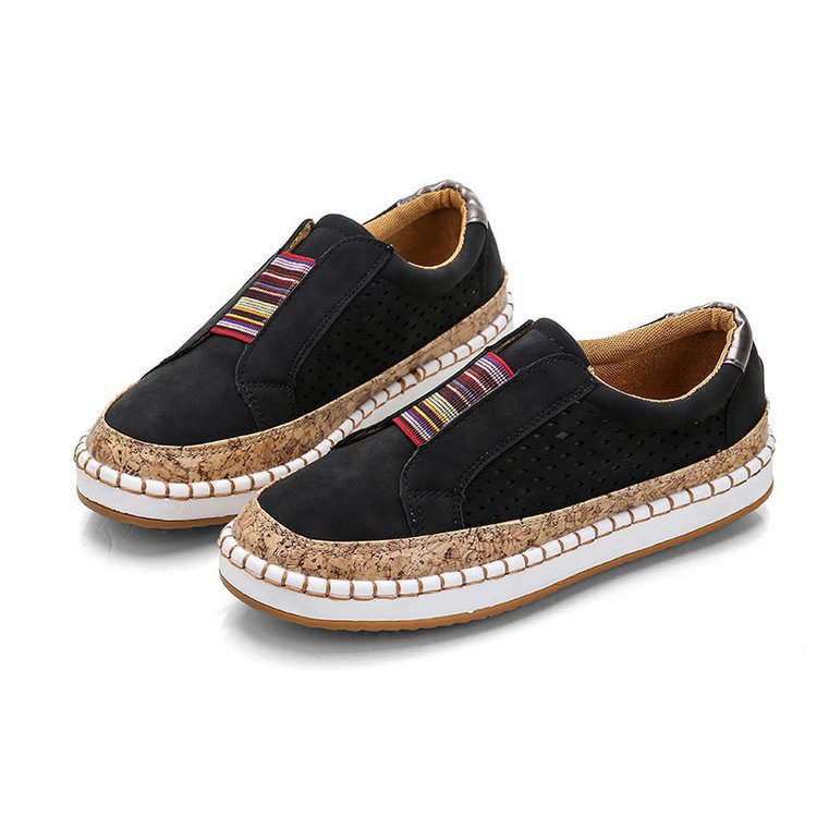 Retro Women Flat Slip-On Shoes