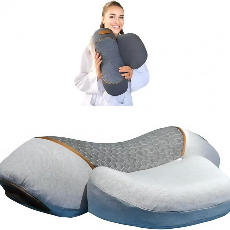 Electric Heating Neck Massage Pillow with Cervical Traction