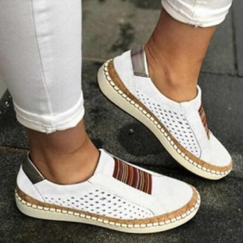 Retro Women Flat Slip-On Shoes