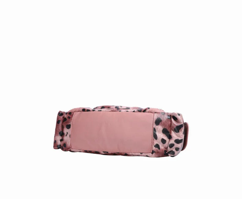 Women Soft PU Leather Handbags Luxury Large Capacity Shoulder Bags Multi-pocket Shopping Crossbody Bag Fashion Leopard Tote Bags