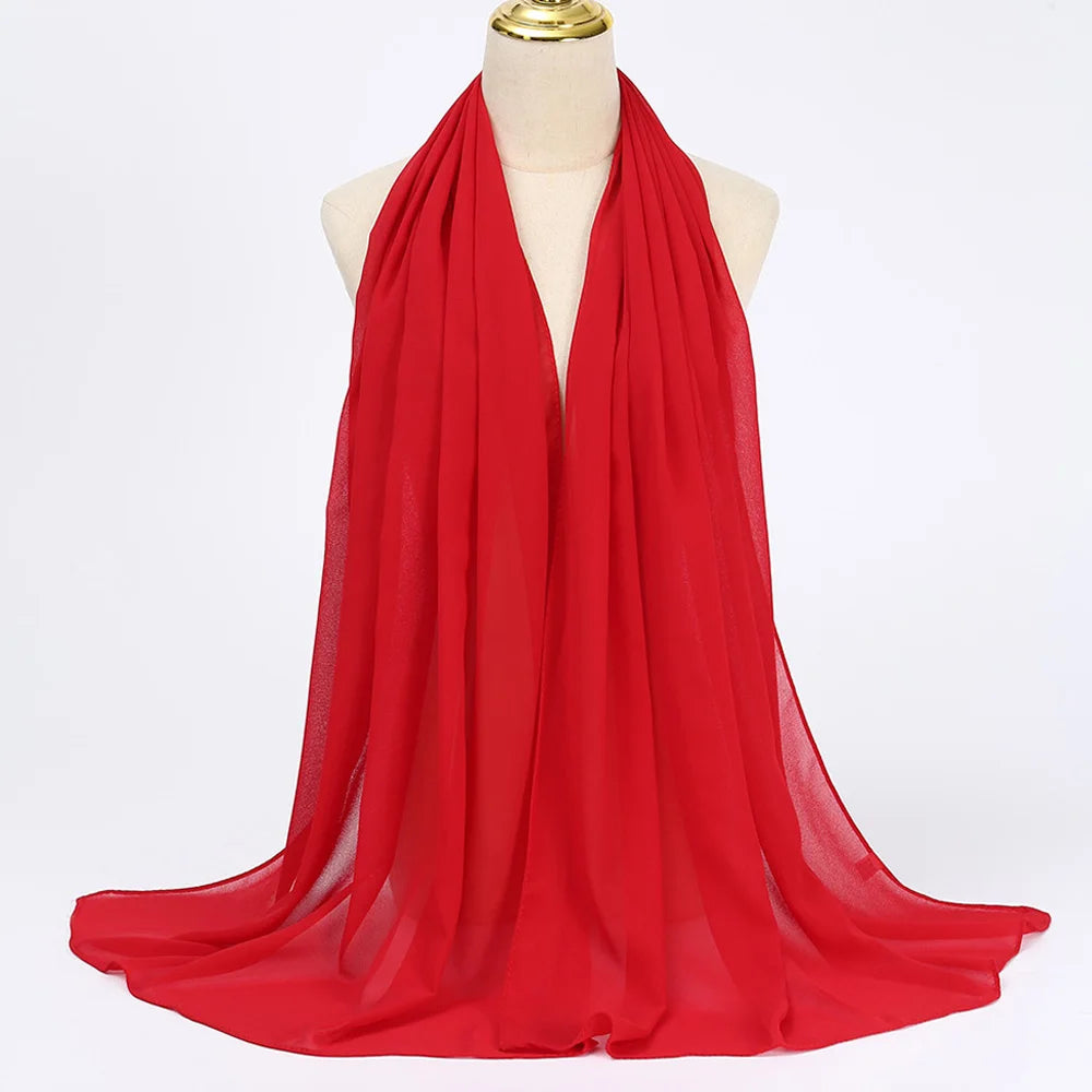 Chiffon Hijab Scarf Long Head Wrap