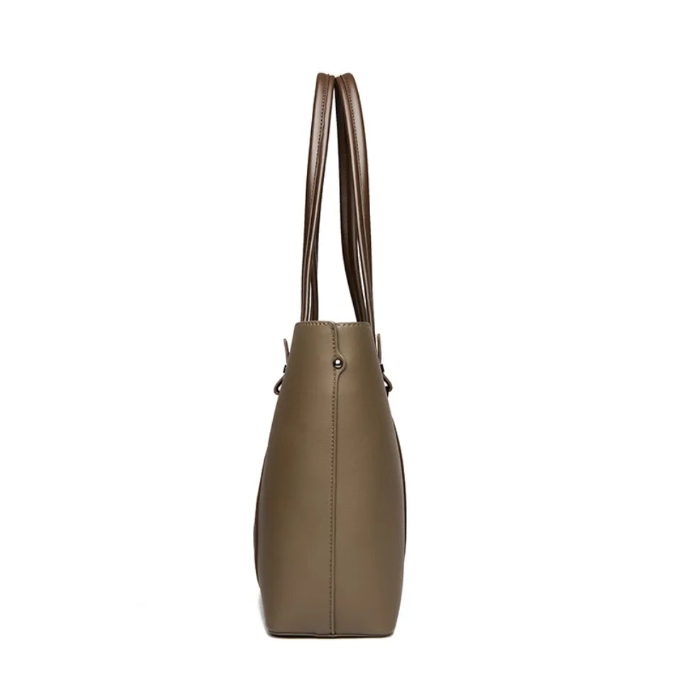 Shopping Bags for Daily Commuting Luxury Shoulder Bags High-End Pu Leather Handbags Caual Tote Hand Bags For Mother Sac New