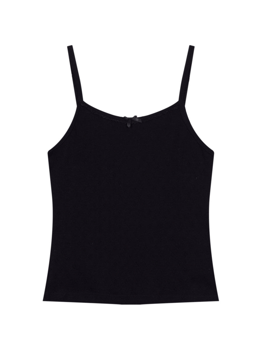 Aesthetic Spaghetti Strap Crop Top & Button Short