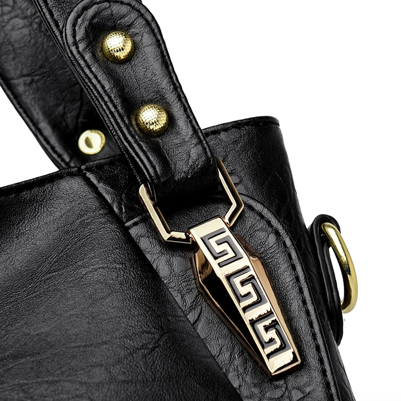 Genuine Soft Leather Shoulder Crossbody Tote Messenger Bag Large Capacity