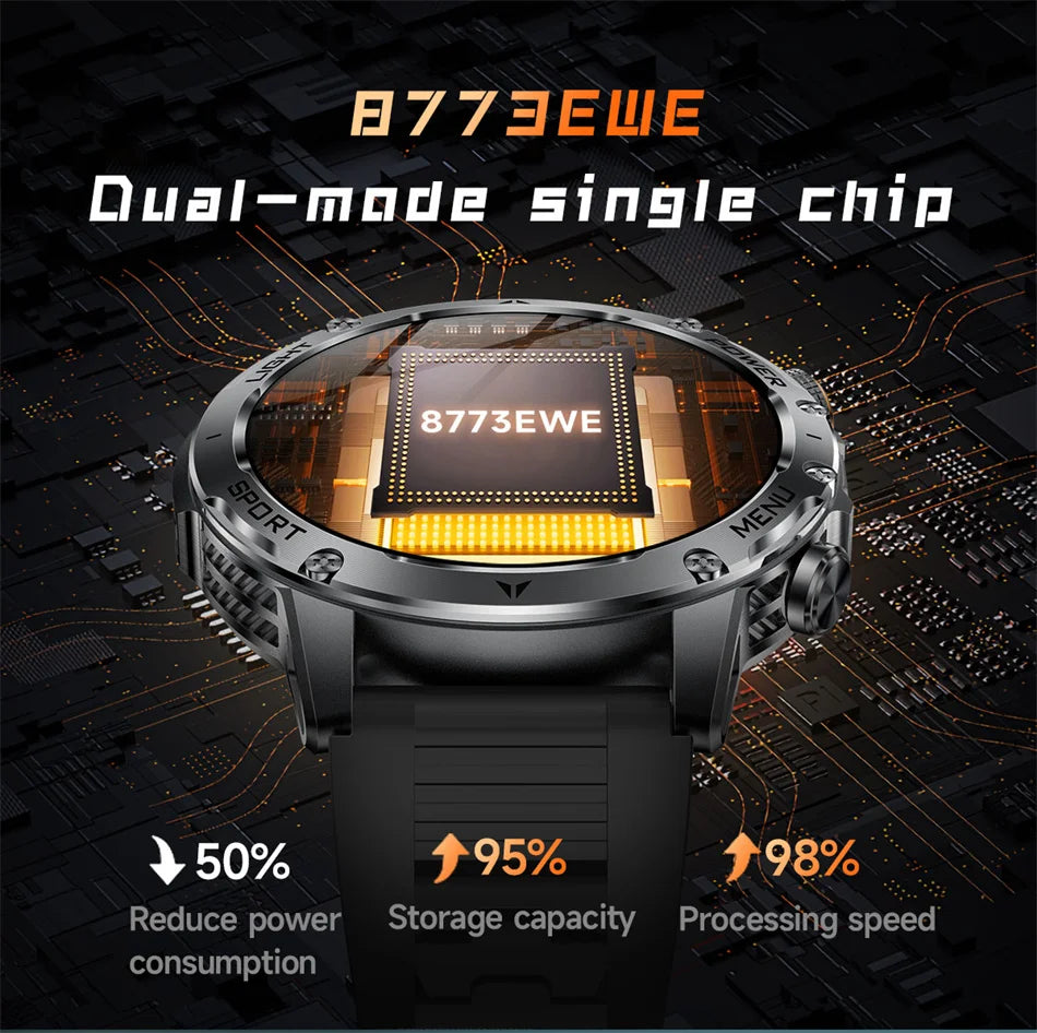 T-Rex 3 Military Grade Smart Watch IP68 Waterproof GPS/ Bluetooth