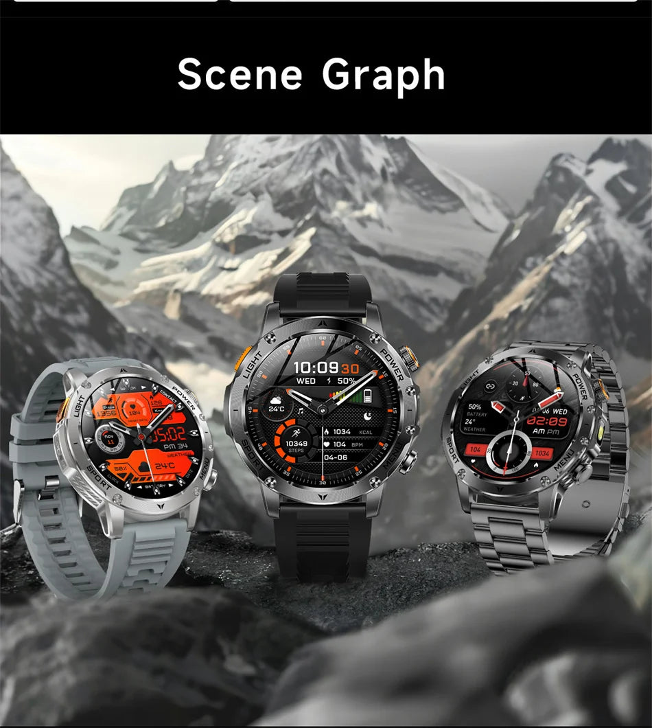T-Rex 3 Military Grade Smart Watch IP68 Waterproof GPS/ Bluetooth