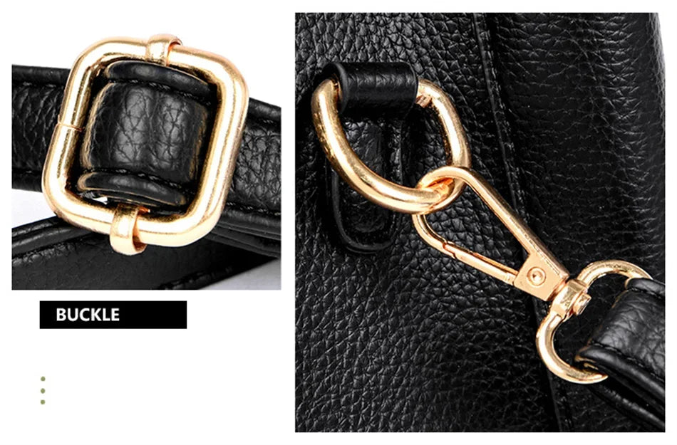 3 Layers Large Capacity Women Tote Bag Soft Leather Luxury Handbags Women Bags Designer Solid Color Crossbody Bag Hand Bags 2025
