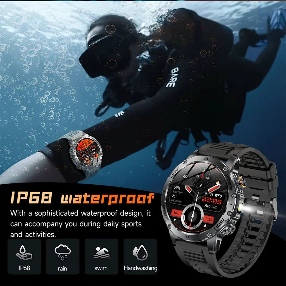 T-Rex 3 Military Grade Smart Watch IP68 Waterproof GPS/ Bluetooth