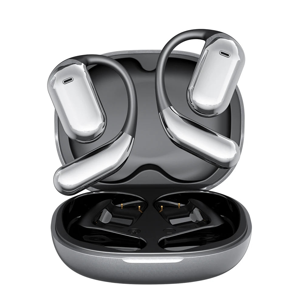 AI Translator Earbuds Touch Screen Open Ear Bluetooth 5.4 Voice Real-Time Language Translator