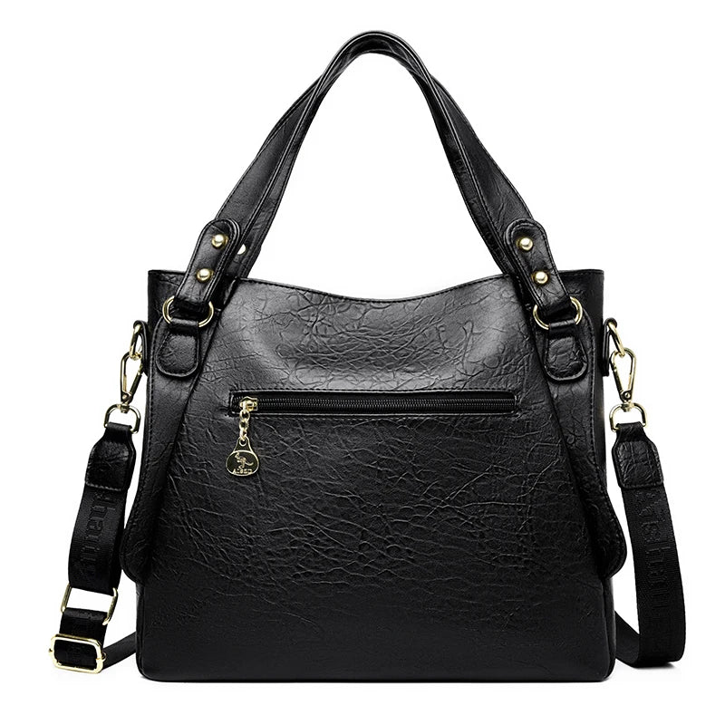 Genuine Soft Leather Shoulder Crossbody Tote Messenger Bag Large Capacity