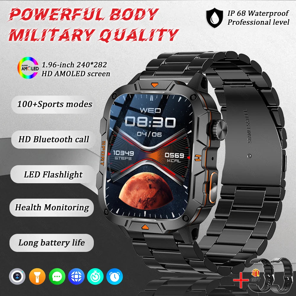 Military Grade Smart Watch AMOLED