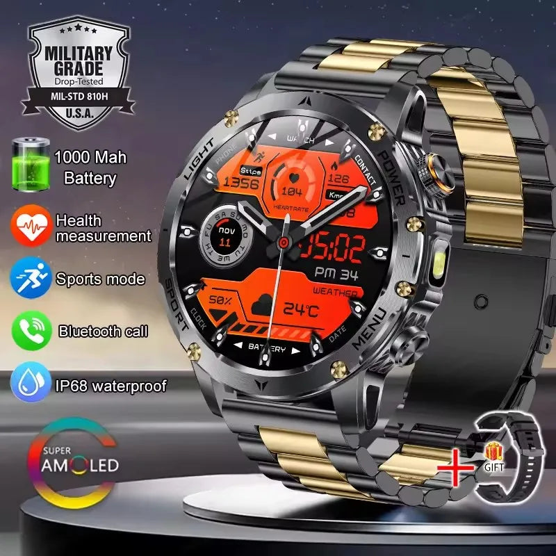 T-Rex 3 Military Grade Smart Watch IP68 Waterproof GPS/ Bluetooth
