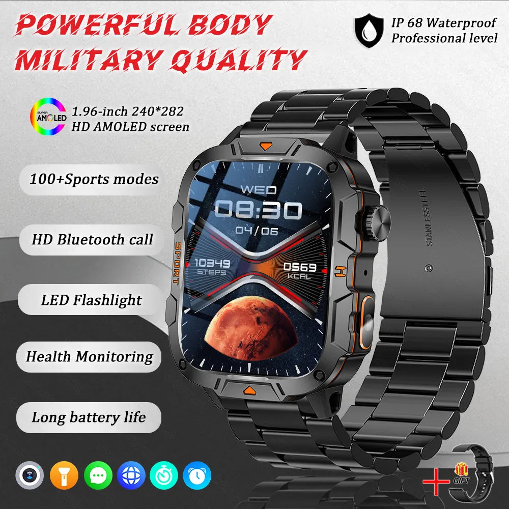 Military Grade Smart Watch AMOLED