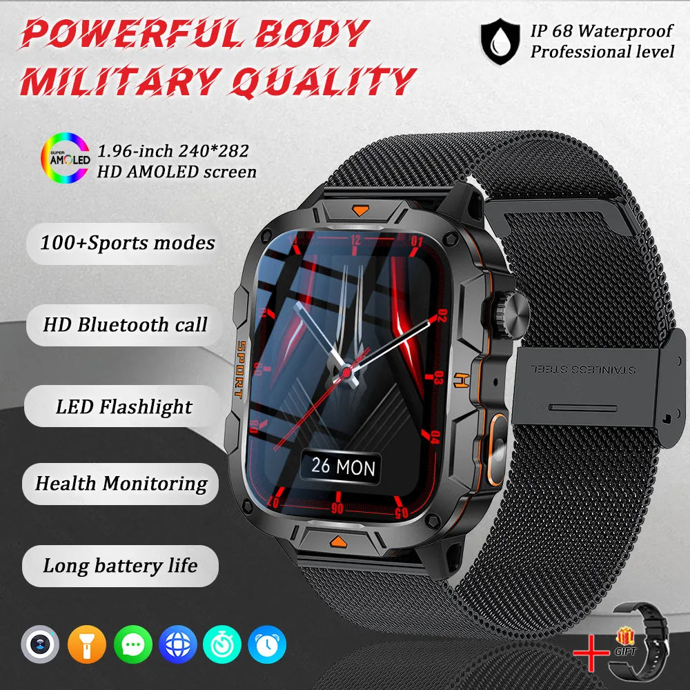 Military Grade Smart Watch AMOLED