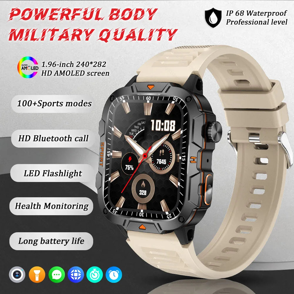 Military Grade Smart Watch AMOLED