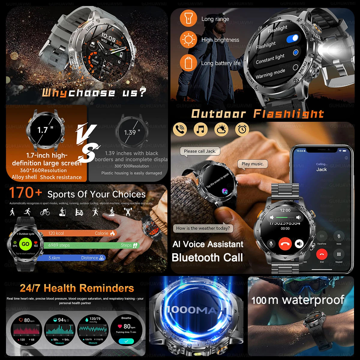 T-REX3 ULTRA Military Tactical/Sport Smart Watch