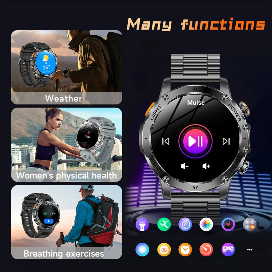 T-Rex 3 Military Grade Smart Watch IP68 Waterproof GPS/ Bluetooth