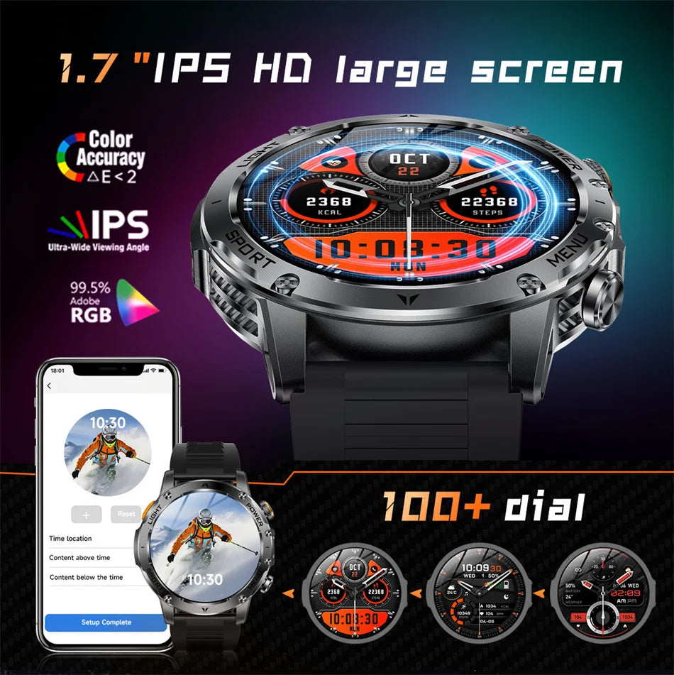 T-Rex 3 Military Grade Smart Watch IP68 Waterproof GPS/ Bluetooth