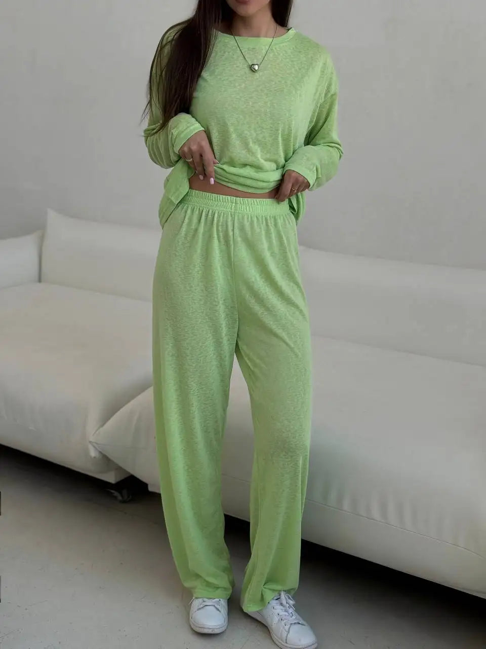 Hirsionsan 2025 Basic soft  T Shirts Women Summer autumn Long Sleeves Loose Bottom Tees Ladies Casual Knitted Soft Woman Tops