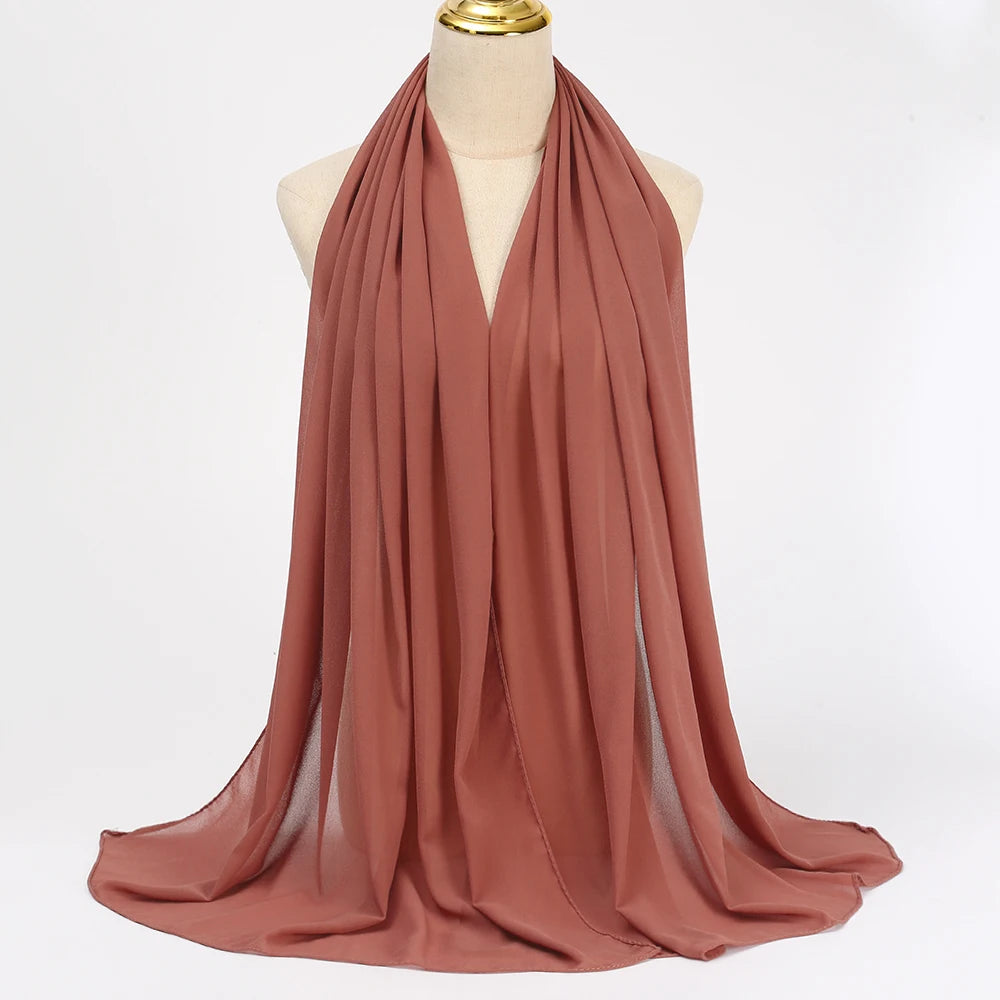 Chiffon Hijab Scarf Long Head Wrap