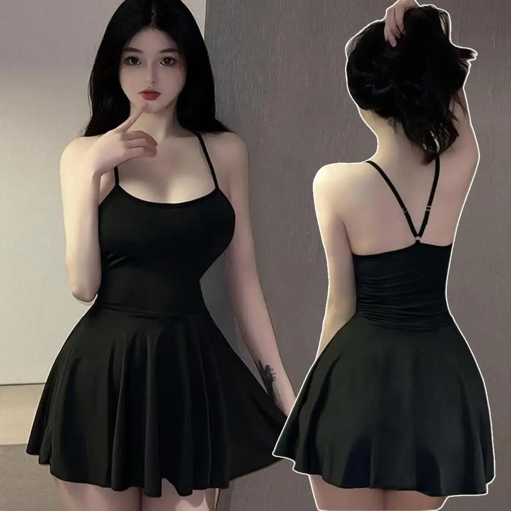 Mini Ruffled Backless Dress