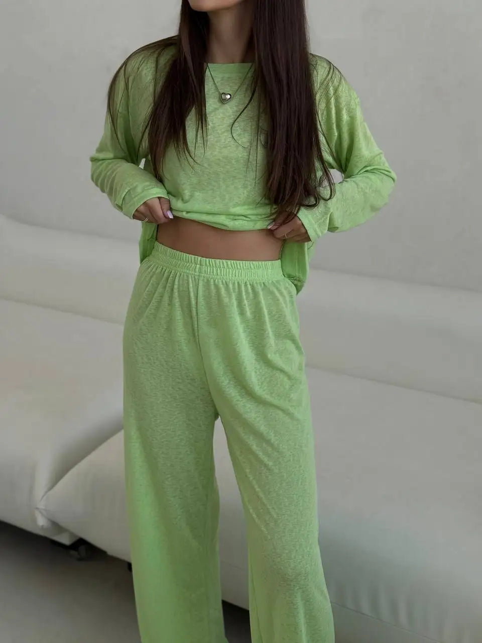 Hirsionsan 2025 Basic soft  T Shirts Women Summer autumn Long Sleeves Loose Bottom Tees Ladies Casual Knitted Soft Woman Tops