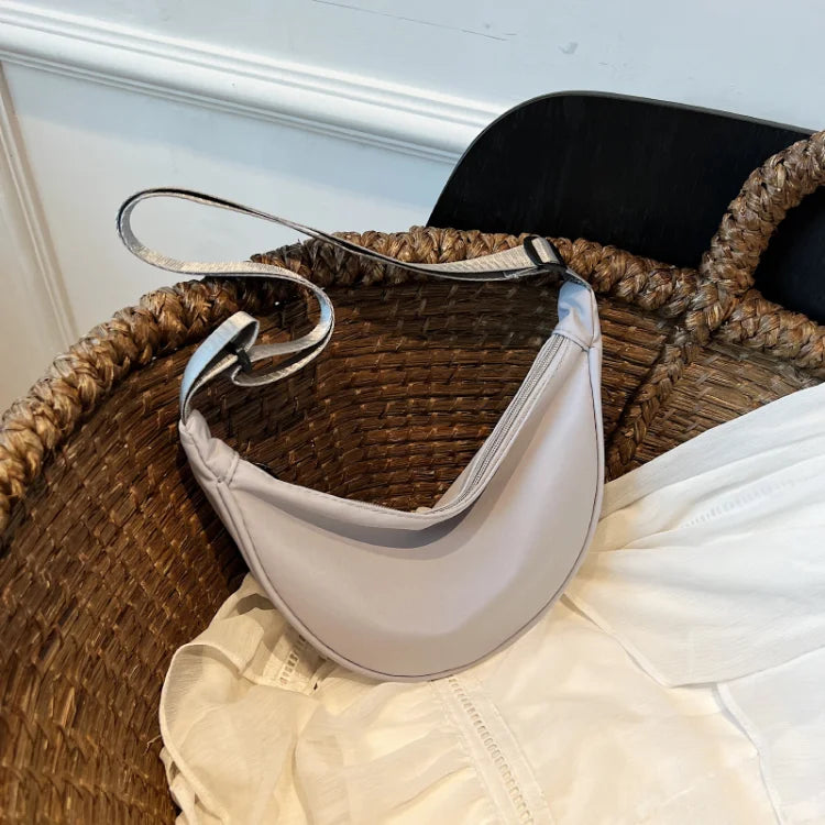 Simple Design Women's Messenger Bag Fashion Ladies Nylon Hobos Small Shoulder Bags Vintage Female Girls Purse Cloth Handbags