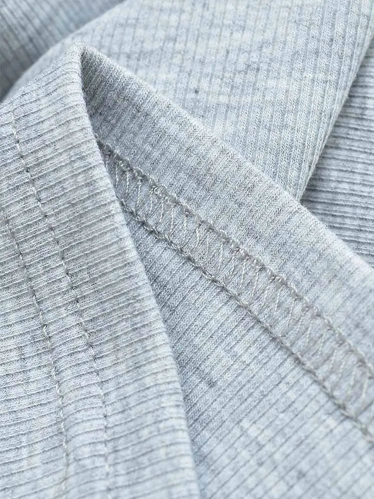 Square Neck High Crop Top