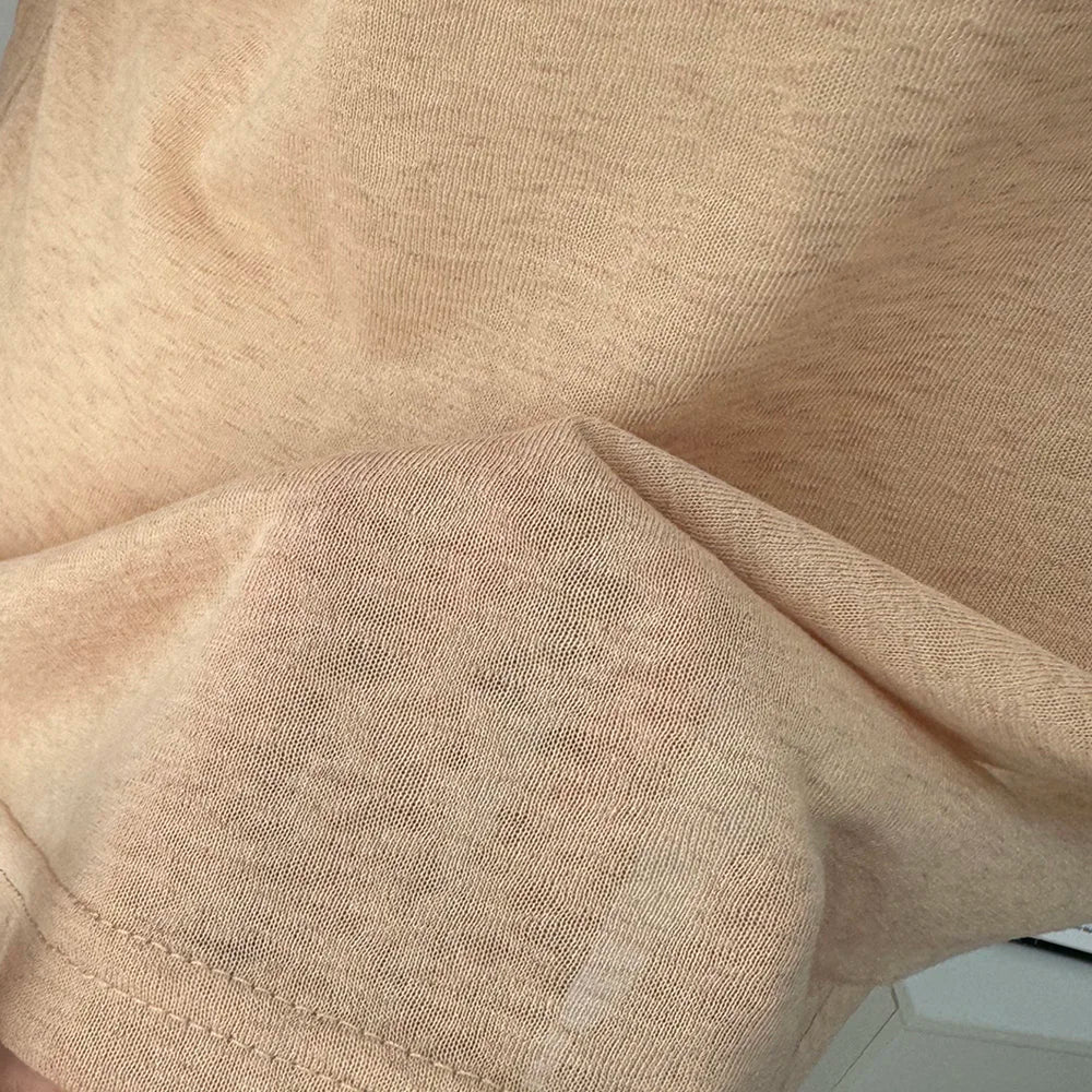 Hirsionsan 2025 Basic soft  T Shirts Women Summer autumn Long Sleeves Loose Bottom Tees Ladies Casual Knitted Soft Woman Tops