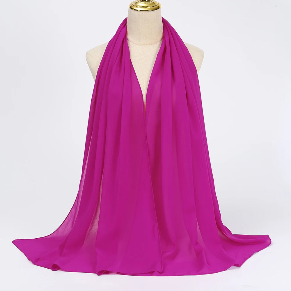 Chiffon Hijab Scarf Long Head Wrap