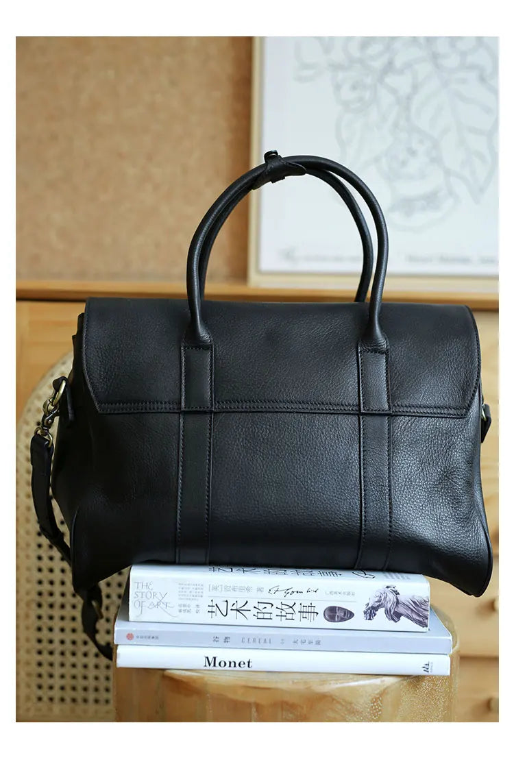 designer handmade genuine leather women large-capacity handbag fashion vintage cowhide multifunctional shoulder crossbody bag
