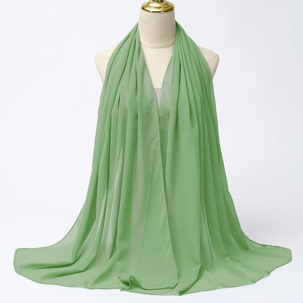 Chiffon Hijab Scarf Long Head Wrap
