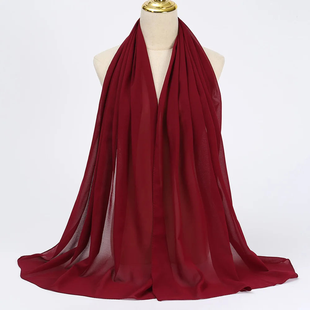 Chiffon Hijab Scarf Long Head Wrap