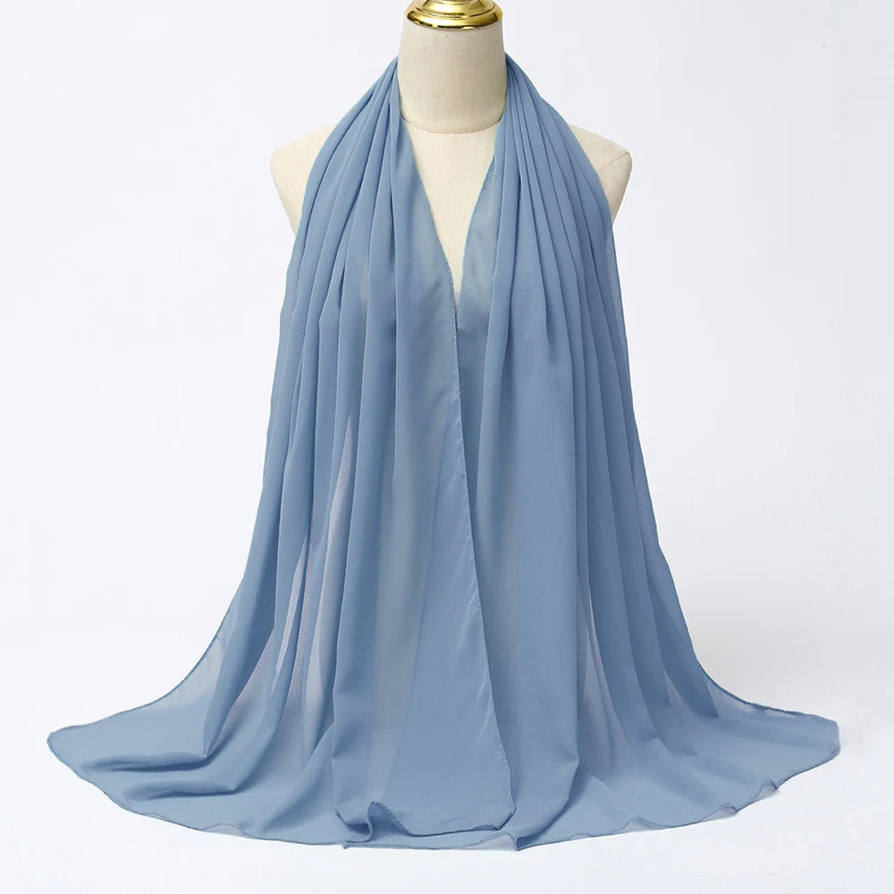 Chiffon Hijab Scarf Long Head Wrap