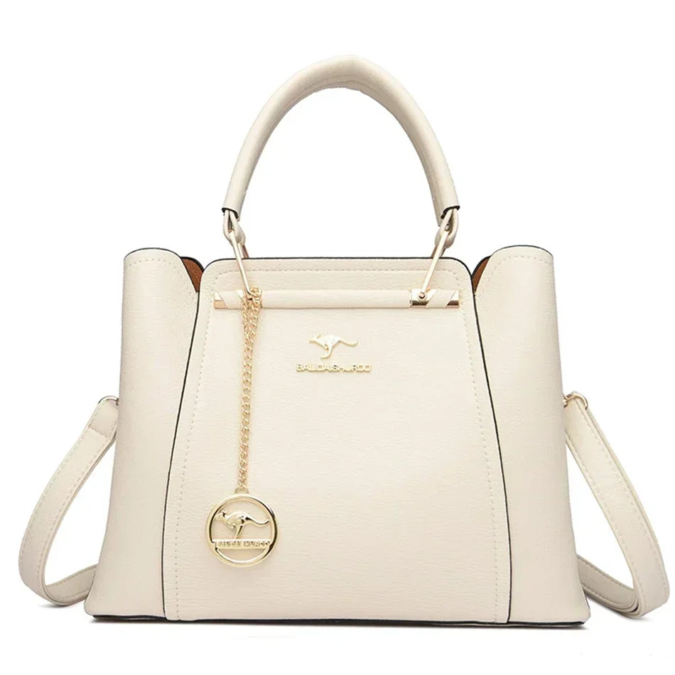 3 Layers Large Capacity Women Tote Bag Soft Leather Luxury Handbags Women Bags Designer Solid Color Crossbody Bag Hand Bags 2025