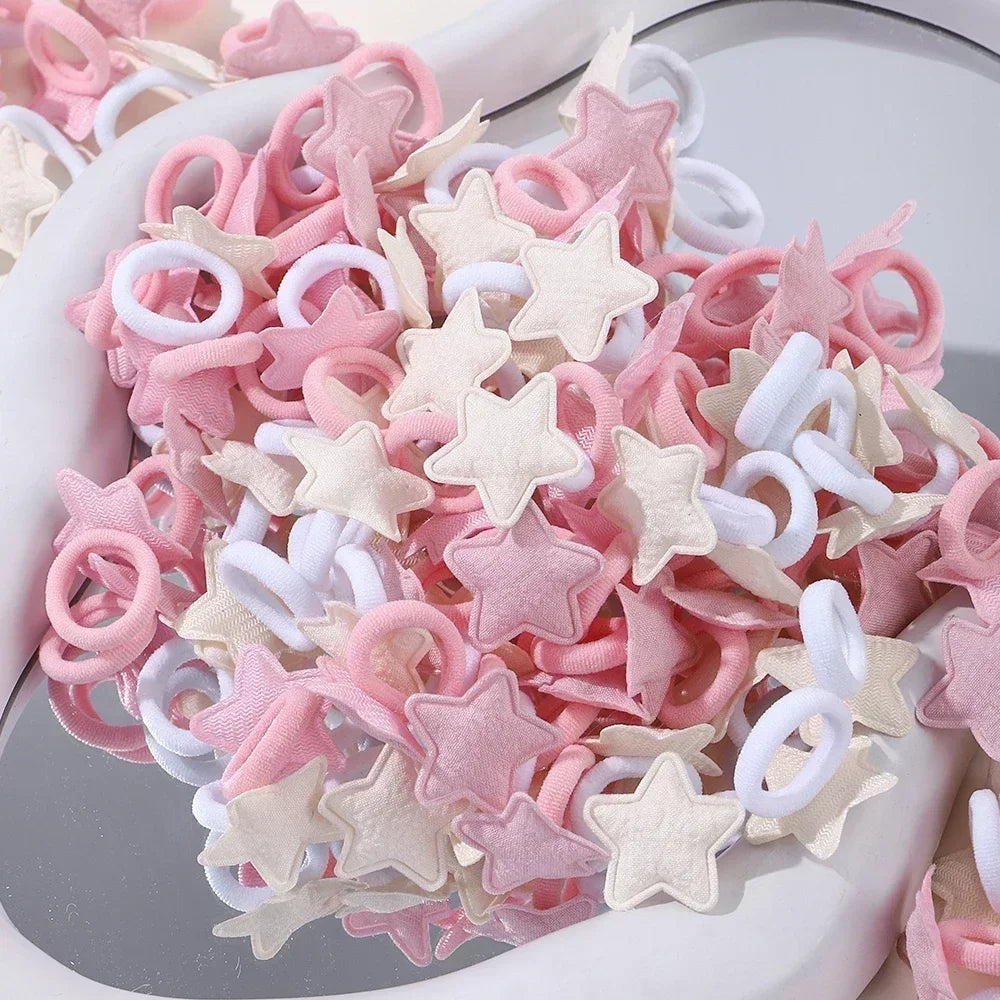 20pcs/set Love Star Children Hair Rubber Band