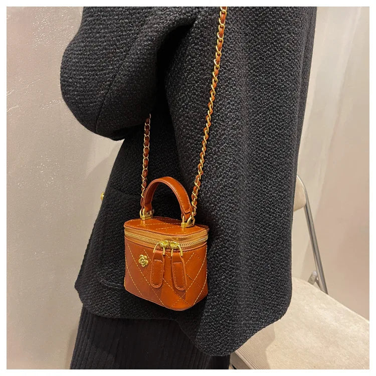 Small Shoulder Bucket Crossbody Bag