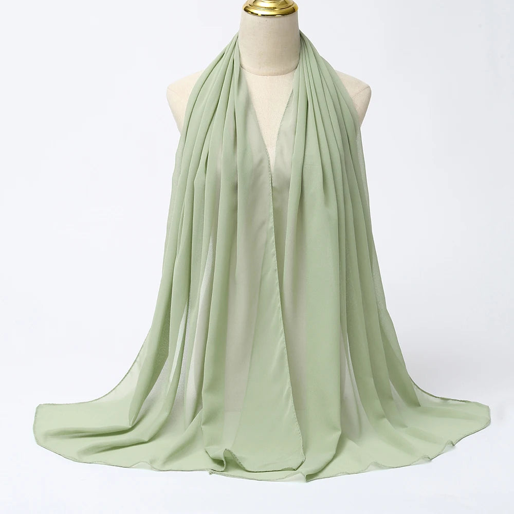 Chiffon Hijab Scarf Long Head Wrap