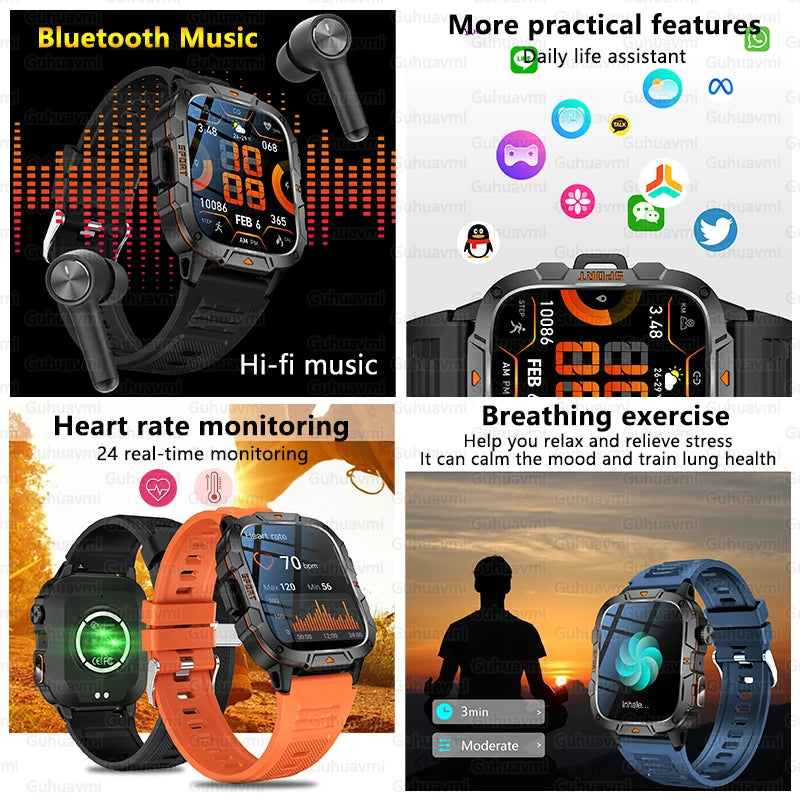 Military Grade Smart Watch AMOLED