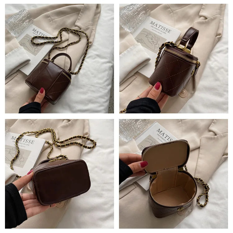 Small Shoulder Bucket Crossbody Bag