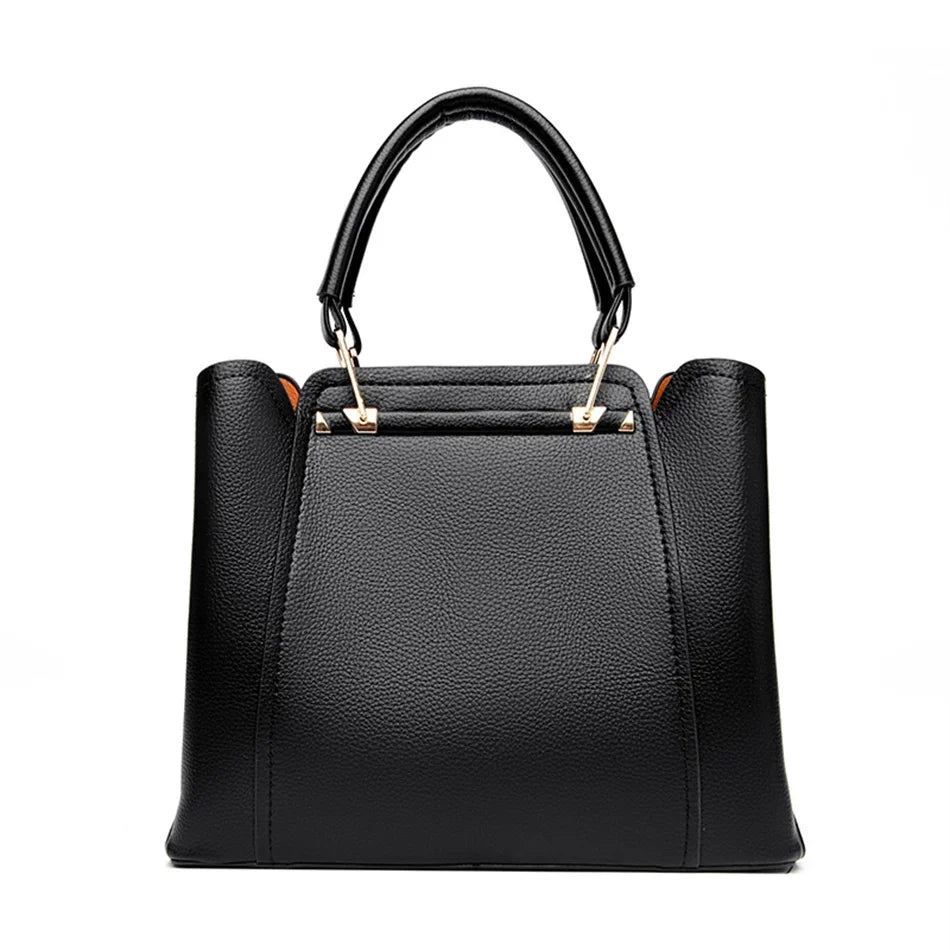 3 Layers Large Capacity Women Tote Bag Soft Leather Luxury Handbags Women Bags Designer Solid Color Crossbody Bag Hand Bags 2025