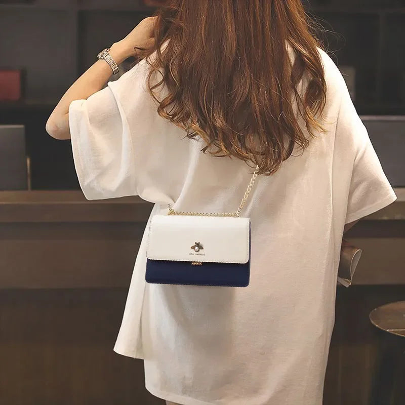 Chain Shoulder Women's  Crossbody Leather Bag (WILLIAMPOLO)