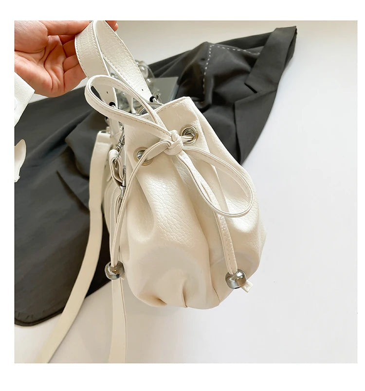 PU Leather Handbag Fashion Solid Vintage & Classic  Crossbody Bag
