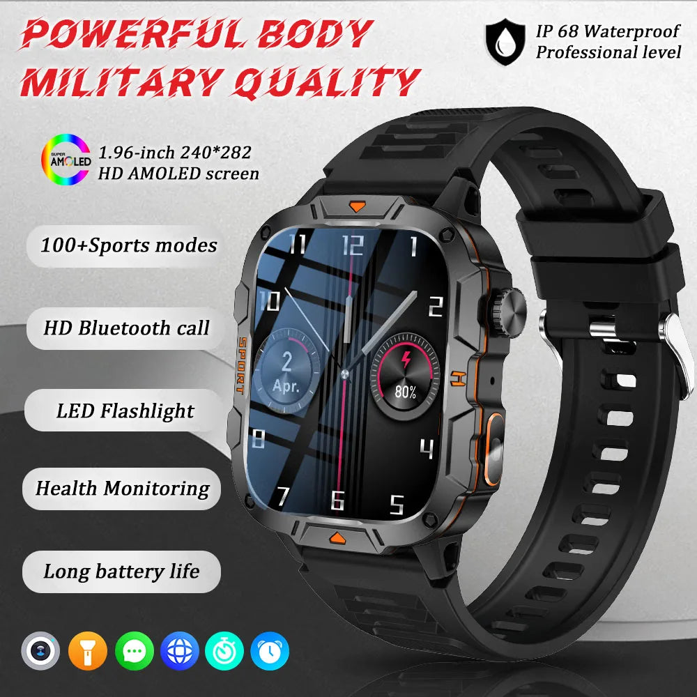 Military Grade Smart Watch AMOLED