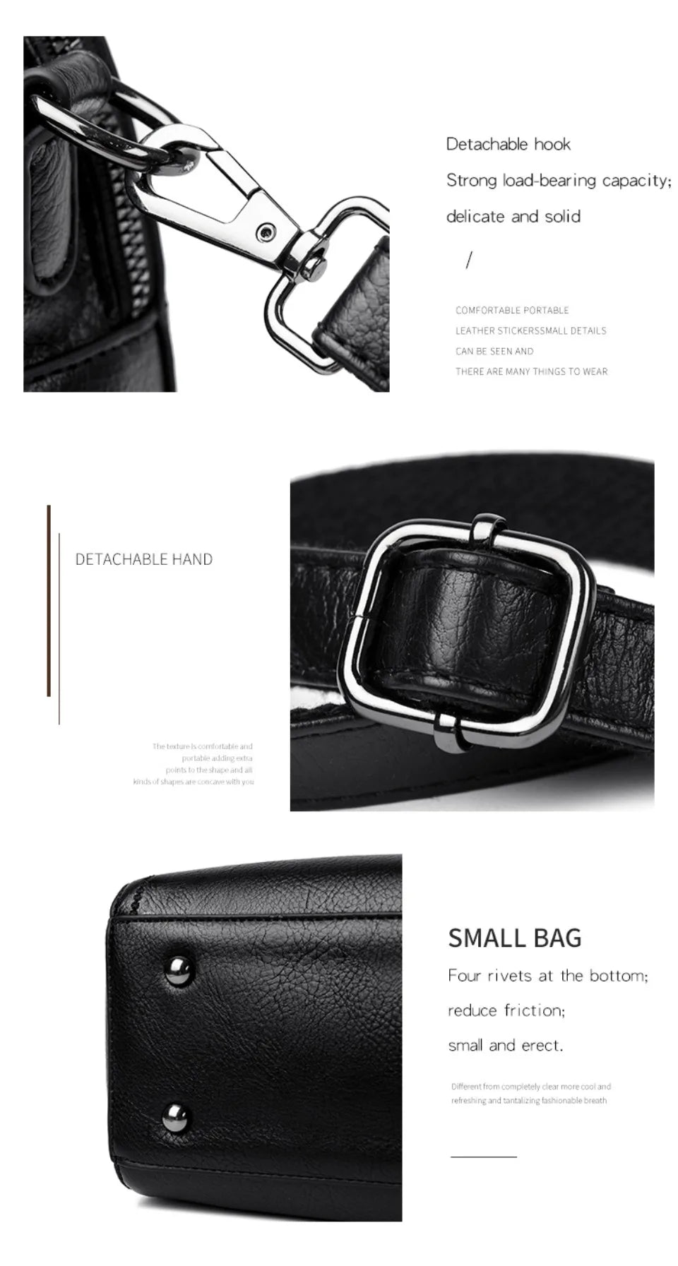 Genuine Kangaroo Brand Soft Pu Leather Hand Bag Small Handbags Women Shoulder Bags for Mother 3 Layers Tote Commuting Bag Summer