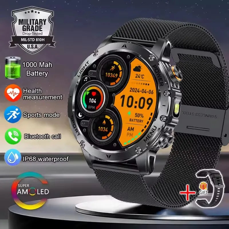 T-Rex 3 Military Grade Smart Watch IP68 Waterproof GPS/ Bluetooth